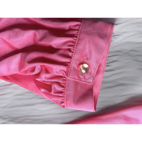 True Vintage Blouse 80s 90s Y2K Women S Coquette Floral Embroidered Cardigan - Picture 6 of 6